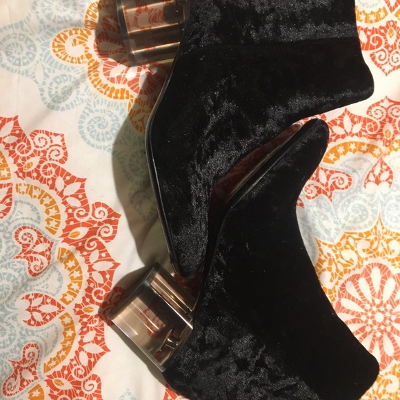 Rag & Bone Drea Boot Black crushed velvet Bootie - Picture 7 of 8